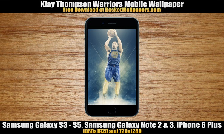 Klay Thompson Warriors Mobile Wallpaper