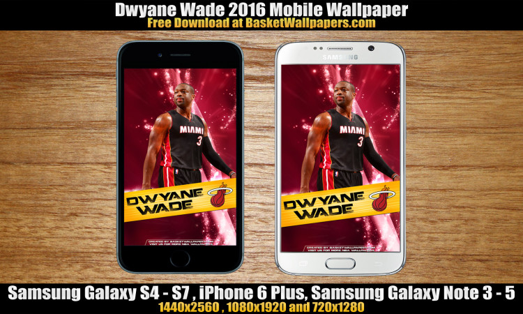Dwyane Wade Miami Heat 2016 Mobile Wallpaper